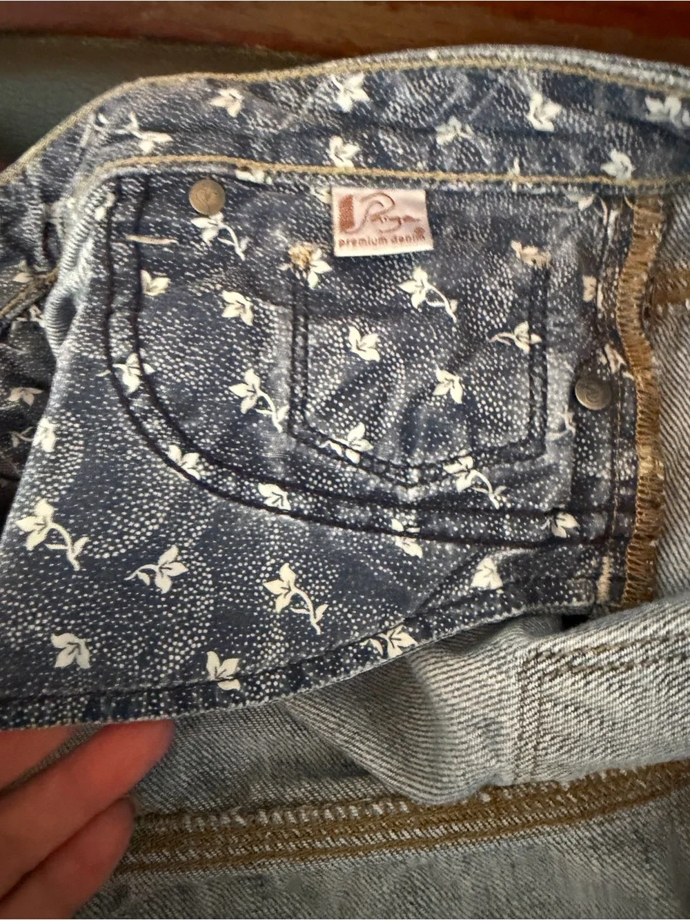 Paige Premium Denim Light Blue Distressed Denim Cutoff Shorts